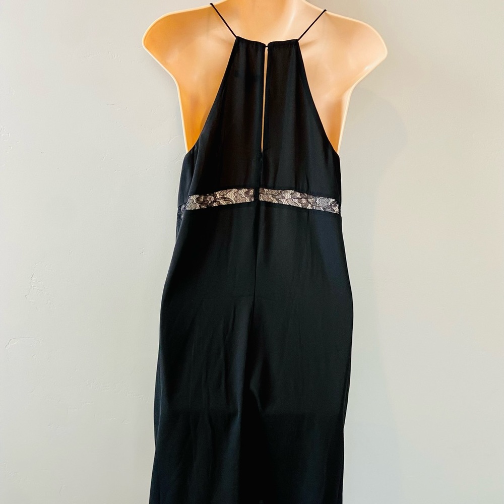 Express Embroided Cocktail Sleeveless Black Dress Size M - Picture 6 of 10